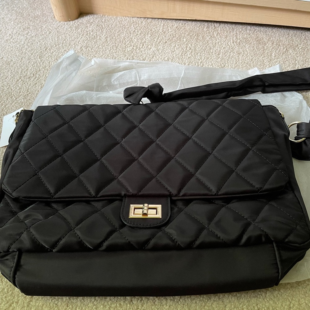 Fame Accessories Quilted Rectangular Handbag - image 1